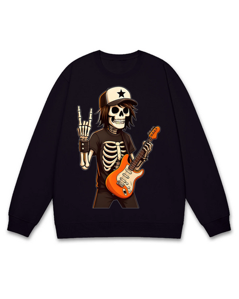 Skeleton Rock Guitarist Sweatshirt