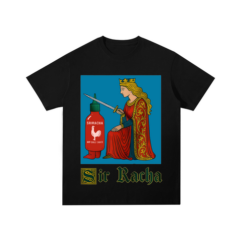 Sir Racha Spicy Sauce Knight Cotton T-shirt