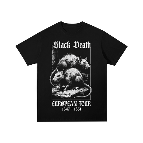 Black Death European Tour Cotton T-shirt