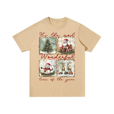 Christmas Is The Most Wonderful Time Cotton T-shirt