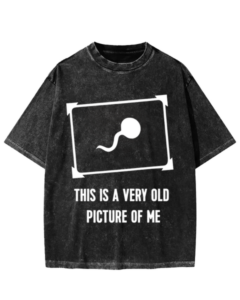 This Is A Very Old Picture Of Me Washed T-shirt