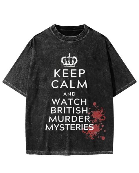 Mystery Vibe Keep Calm Washed T-shirt