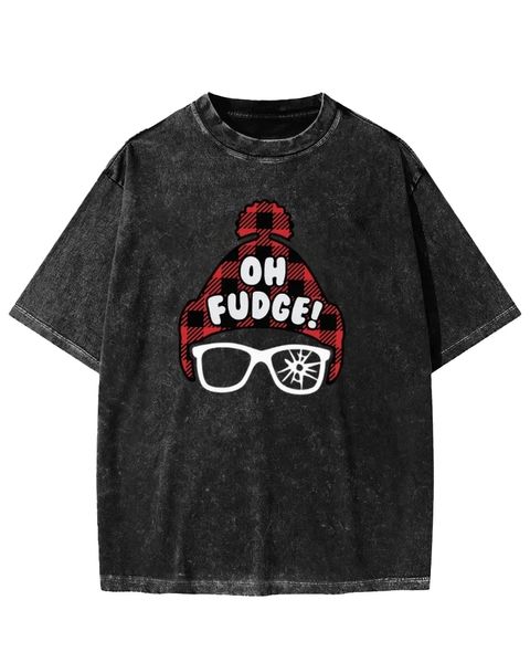 Oh Fudge Christmas Story Washed T-Shirt