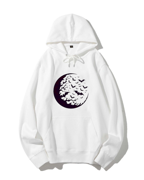 Bats on a Moonlit Night Classic Hoodie