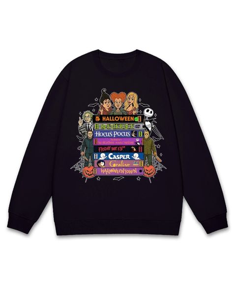 Halloween Film Icons & Spooky Decor Sweatshirt