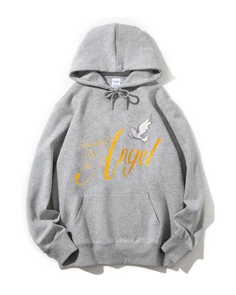 Angel-Themed Catchphrase Graphic Classic Hoodie
