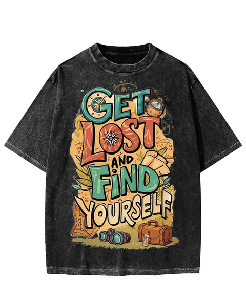 Get Lost And Find Yourself Washed T-shirt