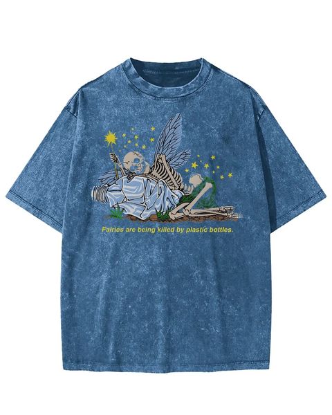 Fairies Are Being Killed By Plastic Bottles Washed T-Shirt