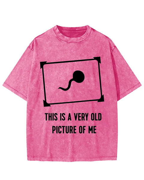This Is A Very Old Picture Of Me Washed T-shirt