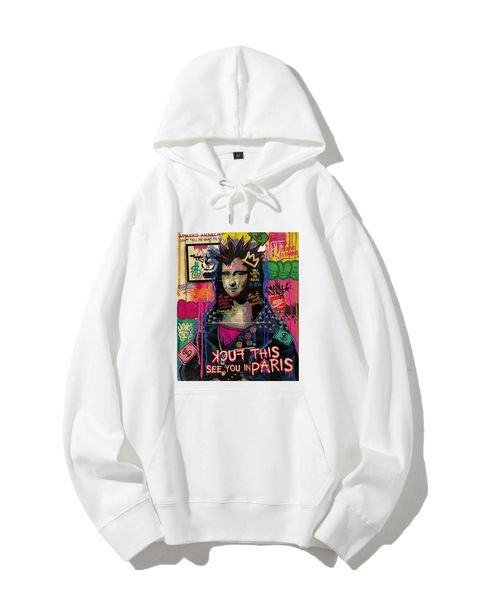 Mona Lisa Punk Graffiti Graphic Classic Hoodie