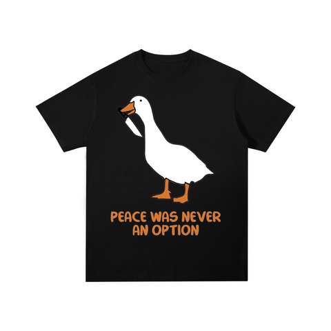 Peace Was Never An Option Cotton T-shirt