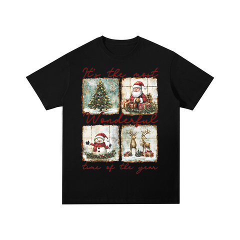 Christmas Is The Most Wonderful Time Cotton T-shirt