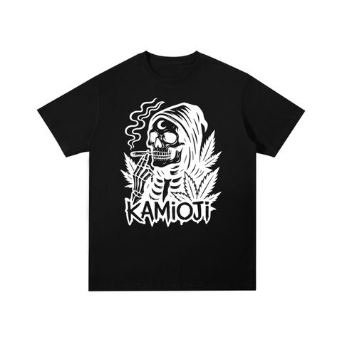 Kamioji Skull Cotton T-Shirt