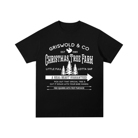 Christmas Tree Farm Cotton T-shirt