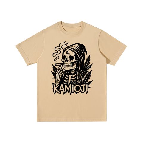 Kamioji Skull Cotton T-Shirt