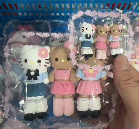 【ロングレッグ】KTキャット さくさくシリーズ 握る水感ストレストイ｜クリエイティブな手作りデザインの可愛いつなぎ服型、子供向け