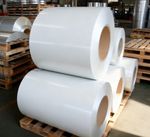 PVDF Color Coated Aluminum Coil stacked in warehouse