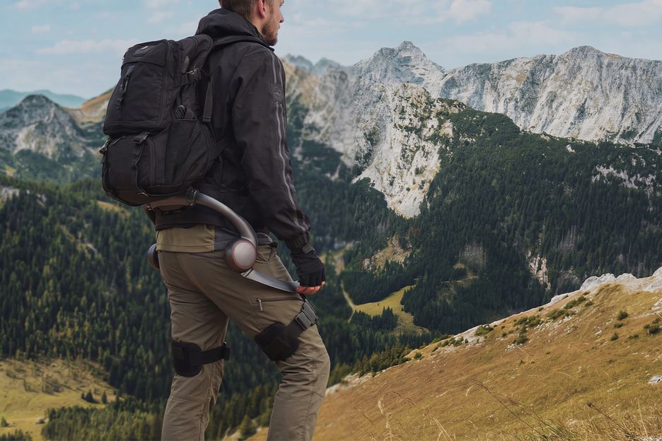 ride with exoskeleton