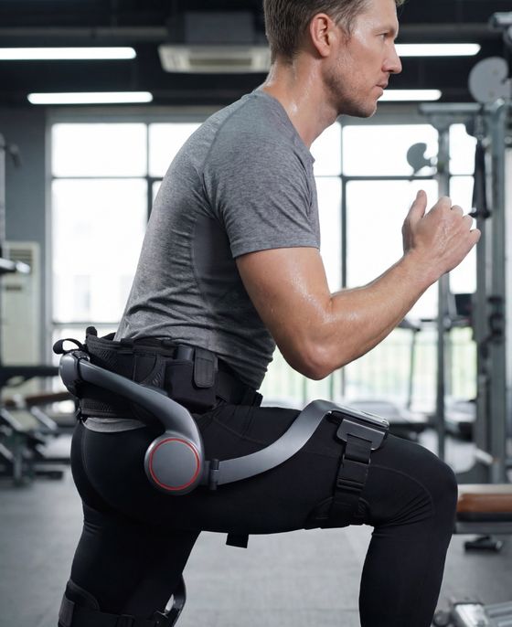 workout with exoskeleton