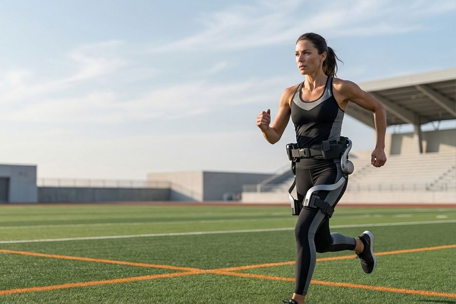 running with exoskeleton