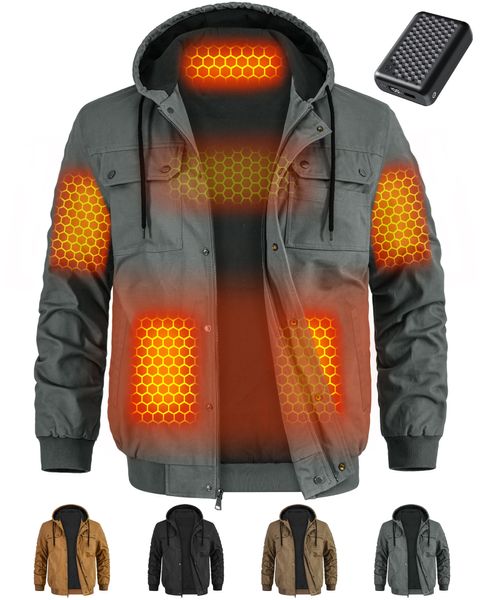 Chaqueta de trabajo calefactable de grafeno para hombre