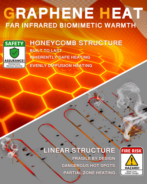 Chaqueta larga calefactable Graphene para mujer