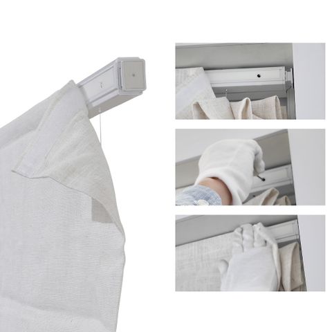 No-Drill Lowen Linen Roman Shades