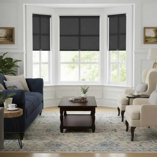 Cordless Modern Textured Roller Shades