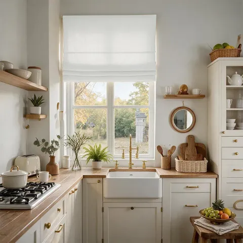 Landon Linen Roman Shades