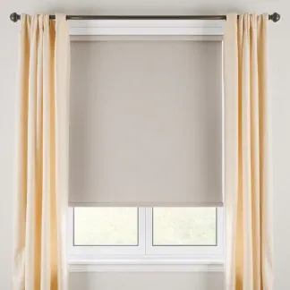 Curtains + Roller Shades
