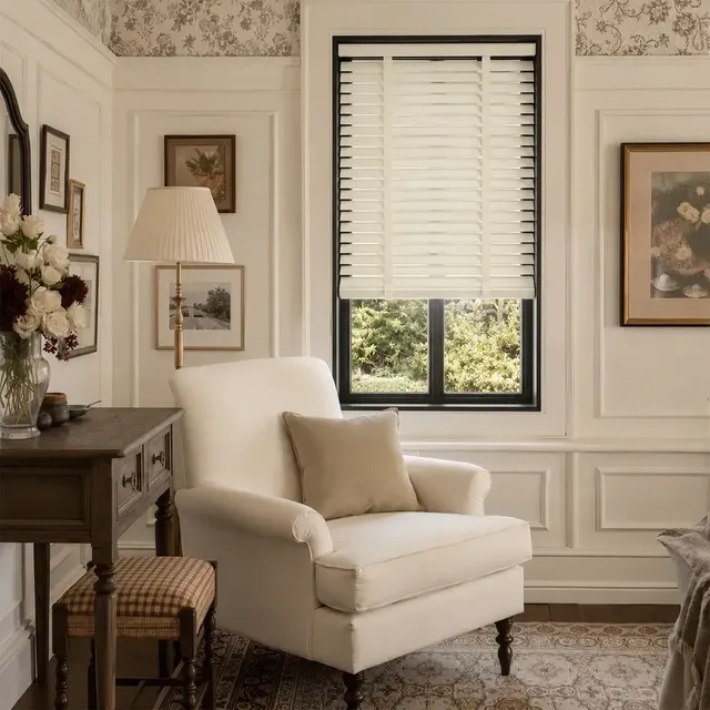 SOVOEN LumaHide Custom Motorized Leather Blinds