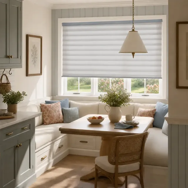SOVOEN Striava Custom Motorized Light Filtering Sheer Shades