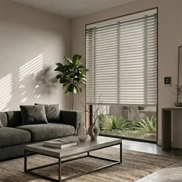 SOVOEN WoodCraft Custom Motorized Wood Blinds