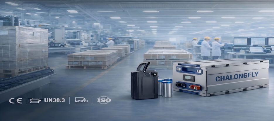 Chalong Fly Premier LiFePO4 Battery Manufacturer Automated factory production line delivering certified OEM ODM battery solutions ISO9001 CE UN383