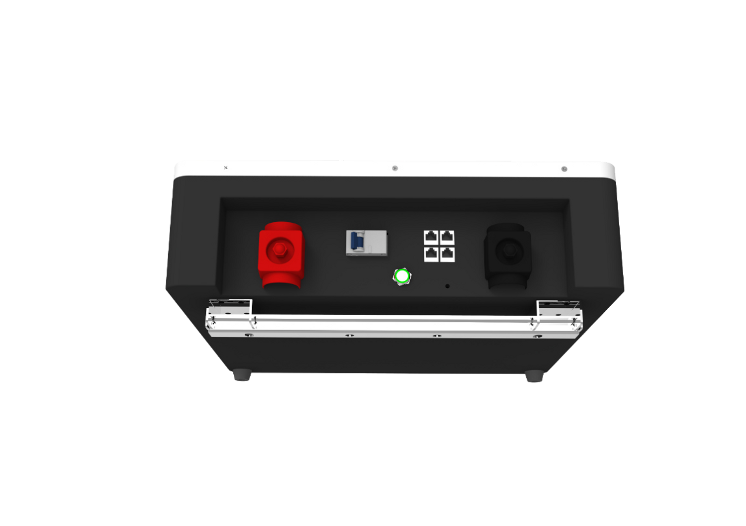 CF-HomeWall-512 battery terminals and communication ports bottom view