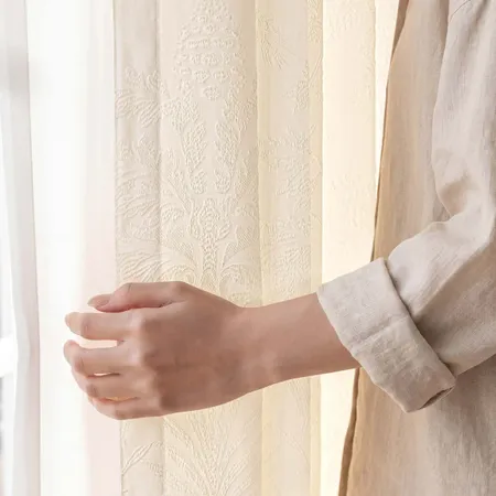 Aureiris Jacquard Textured Curtains | Custom Elegant Drapes | Lazzzy Deco