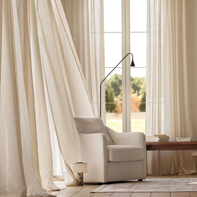 Verona Textured Linen Curtains