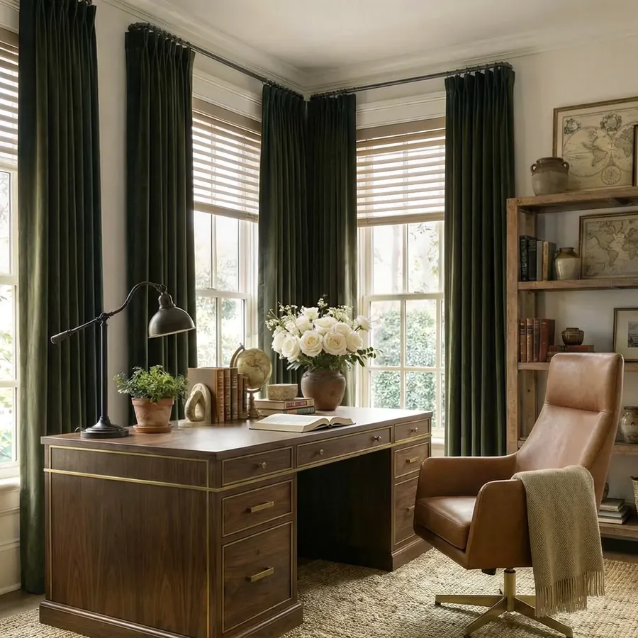 Moonlit Dual-Sided Chenille Blackout Curtains | Lazzzydeco