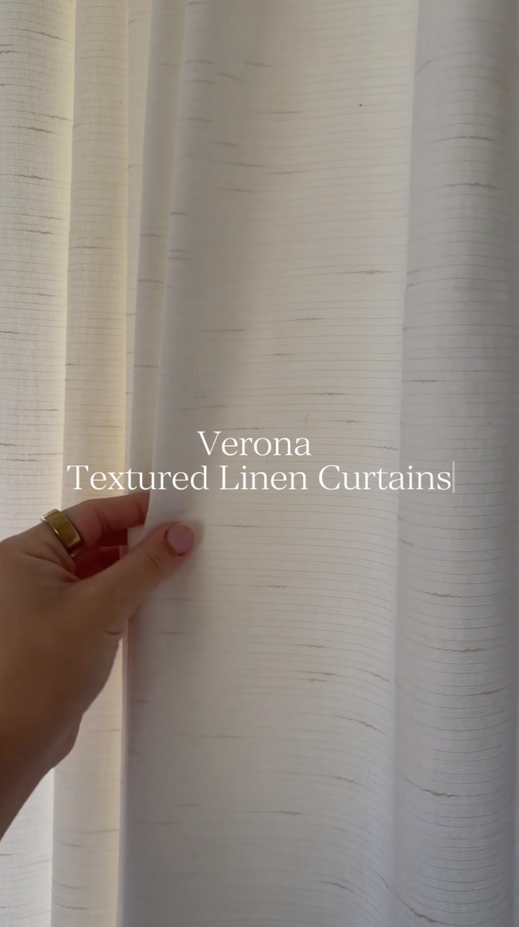 Verona Textured Linen Curtains