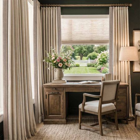 a sample of Siesta Linen-Cotton BlackoutCurtains