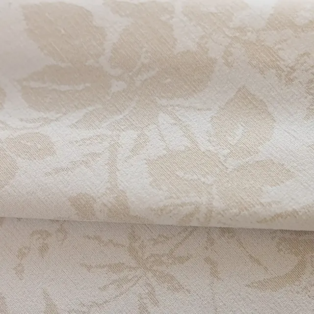 Rosewood Botanical Motif Sheer Curtains