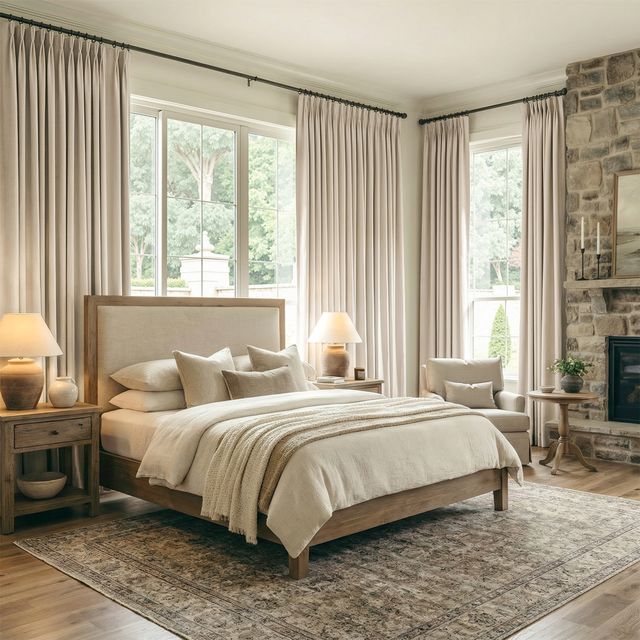 Echo Wave Textured Chenille Blackout Curtain