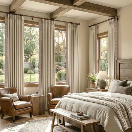 a sample of Siesta Linen-Cotton BlackoutCurtains