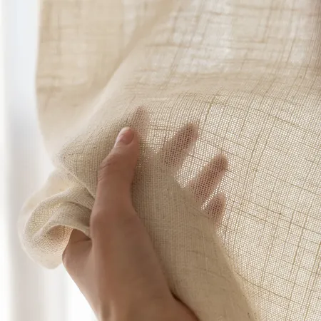 the details of Brezza Thick Linen Curtains