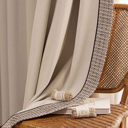 the details of Siesta Linen-Cotton BlackoutCurtains