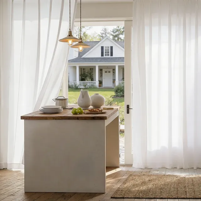 Mistveil Airy White Sheer Curtains