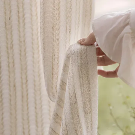 Waverly Textured Linen Curtains designed to blend effortlessly into a variety of interiors, it frames your windows with understated elegance