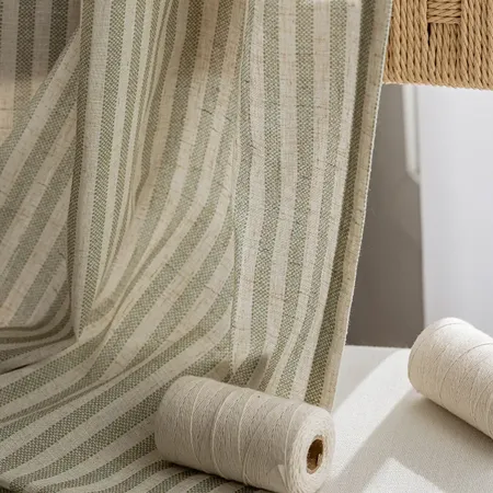 striped linen curtains