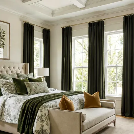 a sample of Moonlit Dual-Sided Chenille Blackout Curtains