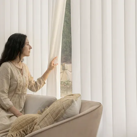 a sample of Mistveil White Sheer Curtains - Airy Drapes